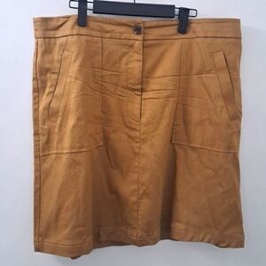 Ann‎ Taylor A Line khaki Mini Skirt Size 16